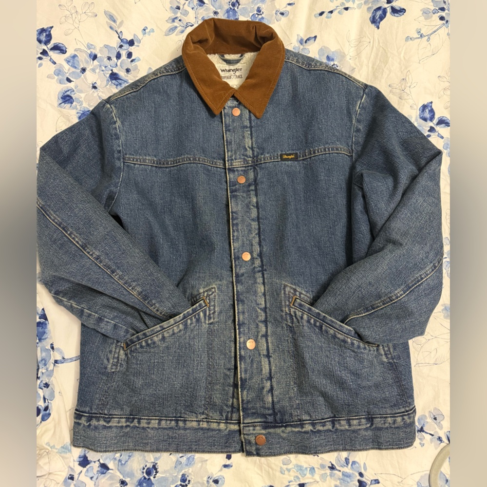 Wrangler Buffalo Trace Sherpa Lined Denim Jacket Limited Edition Men’s Size S